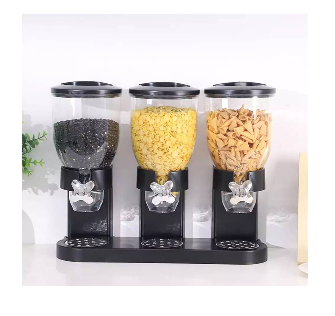 Dispensador Triple Cereal Granos Dulces Frutos Secos-2