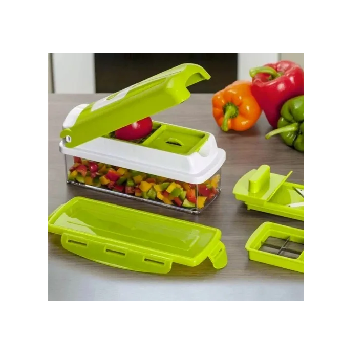 Cortador Rallador Picador Multiuso De Frutas Y Verduras 12 piezas-2