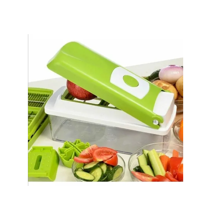 Cortador Rallador Picador Multiuso De Frutas Y Verduras 12 piezas-4