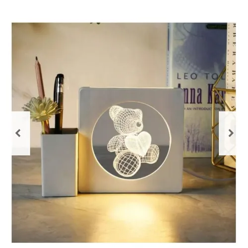 Organizador De Escritorio Porta Lapices Lampara-4