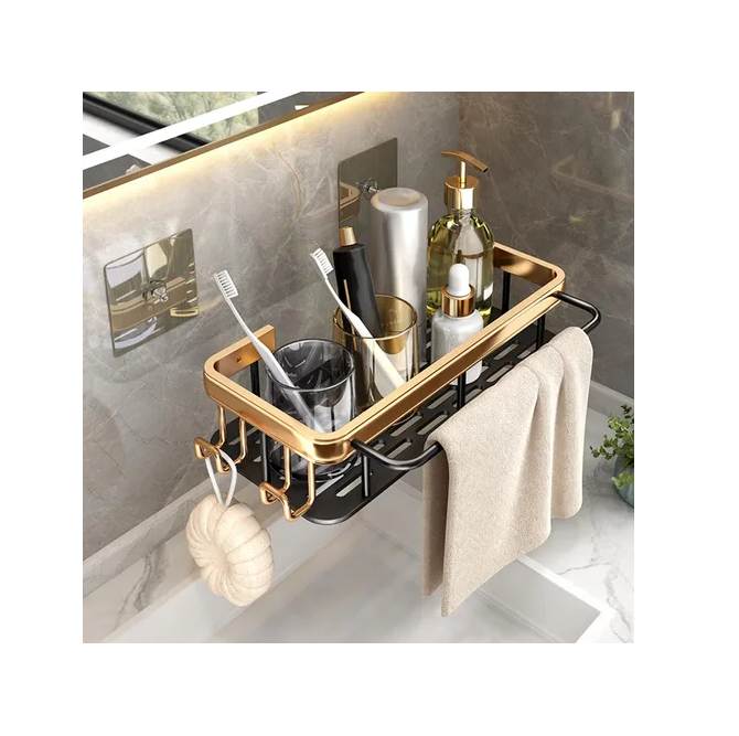 REPISA DE DUCHA ADHESIVAS DE METAL PARA BAÑO-4
