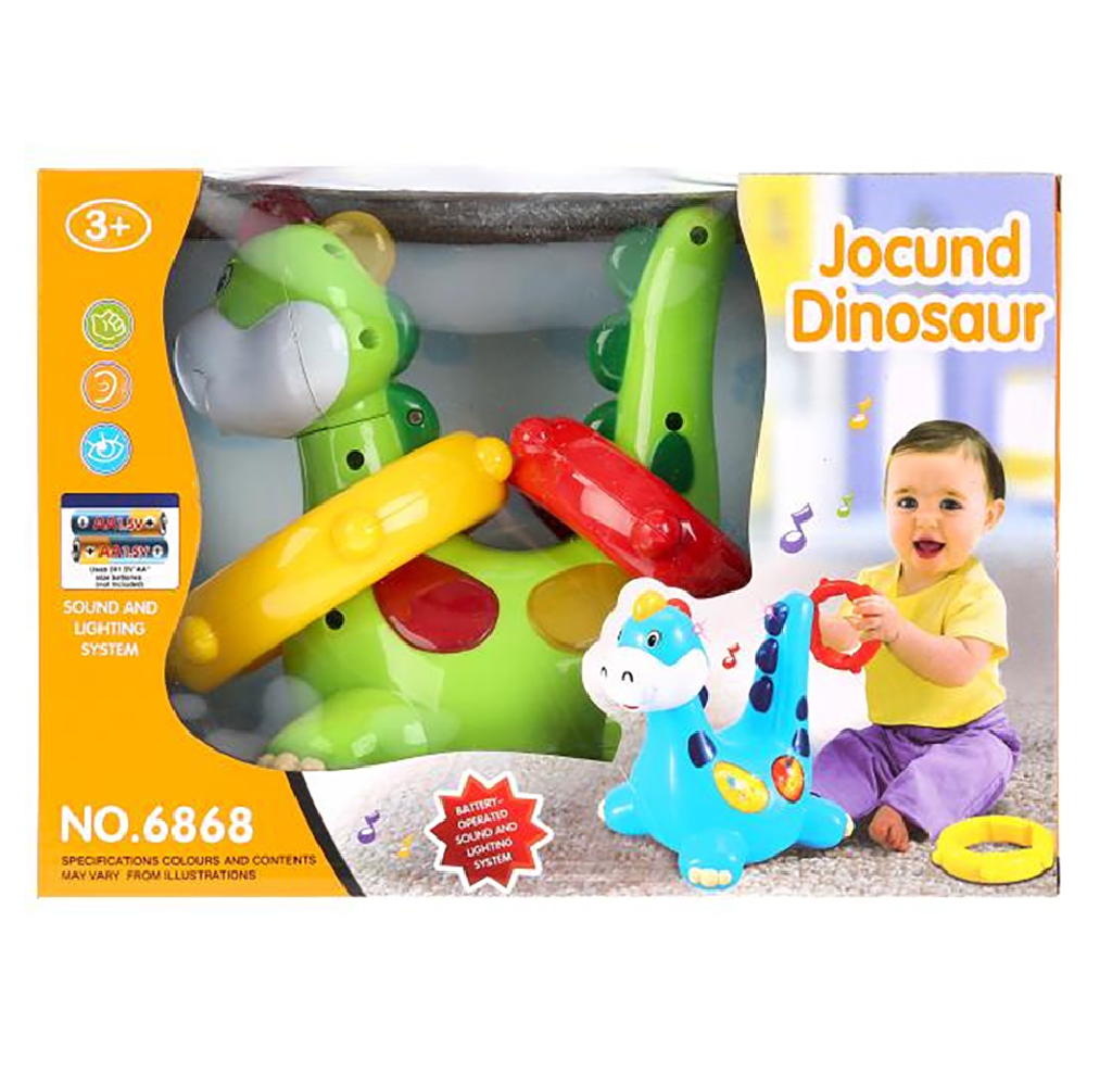 Dino Baby con círculos y luces-2