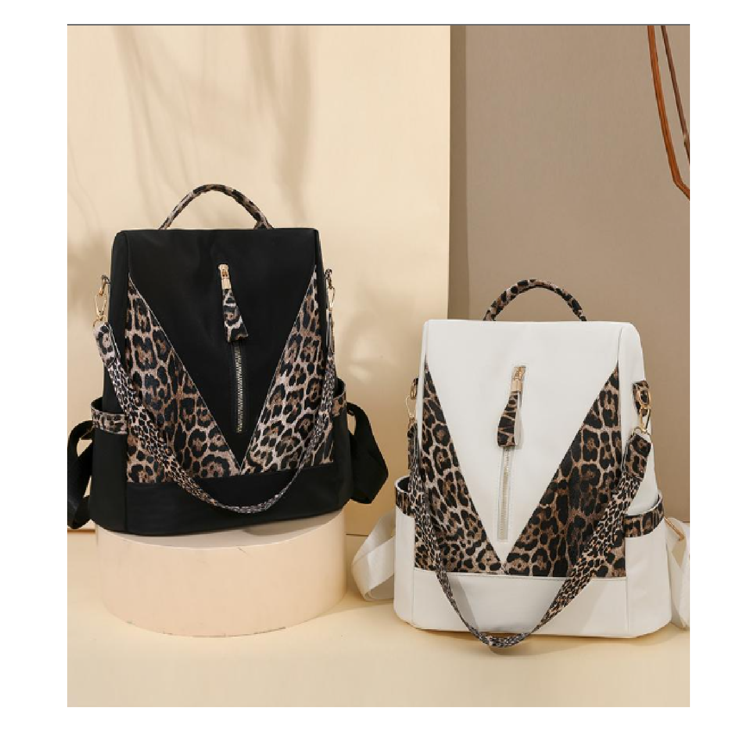 Bolso Mochila Moda Animal Print Antirobo-4
