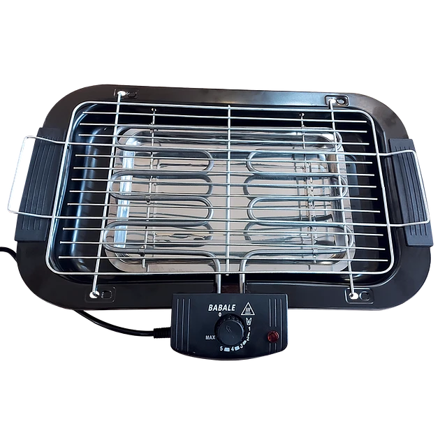 Parrilla Eléctrica Desmontable con Rejilla Ajustable 2000W-4