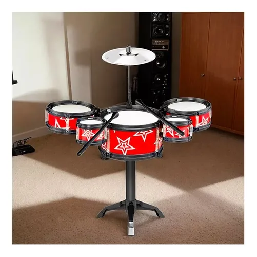 Mini Batería Musical Juguete Infantil 7 Pcs Jazz Drum Niños-3