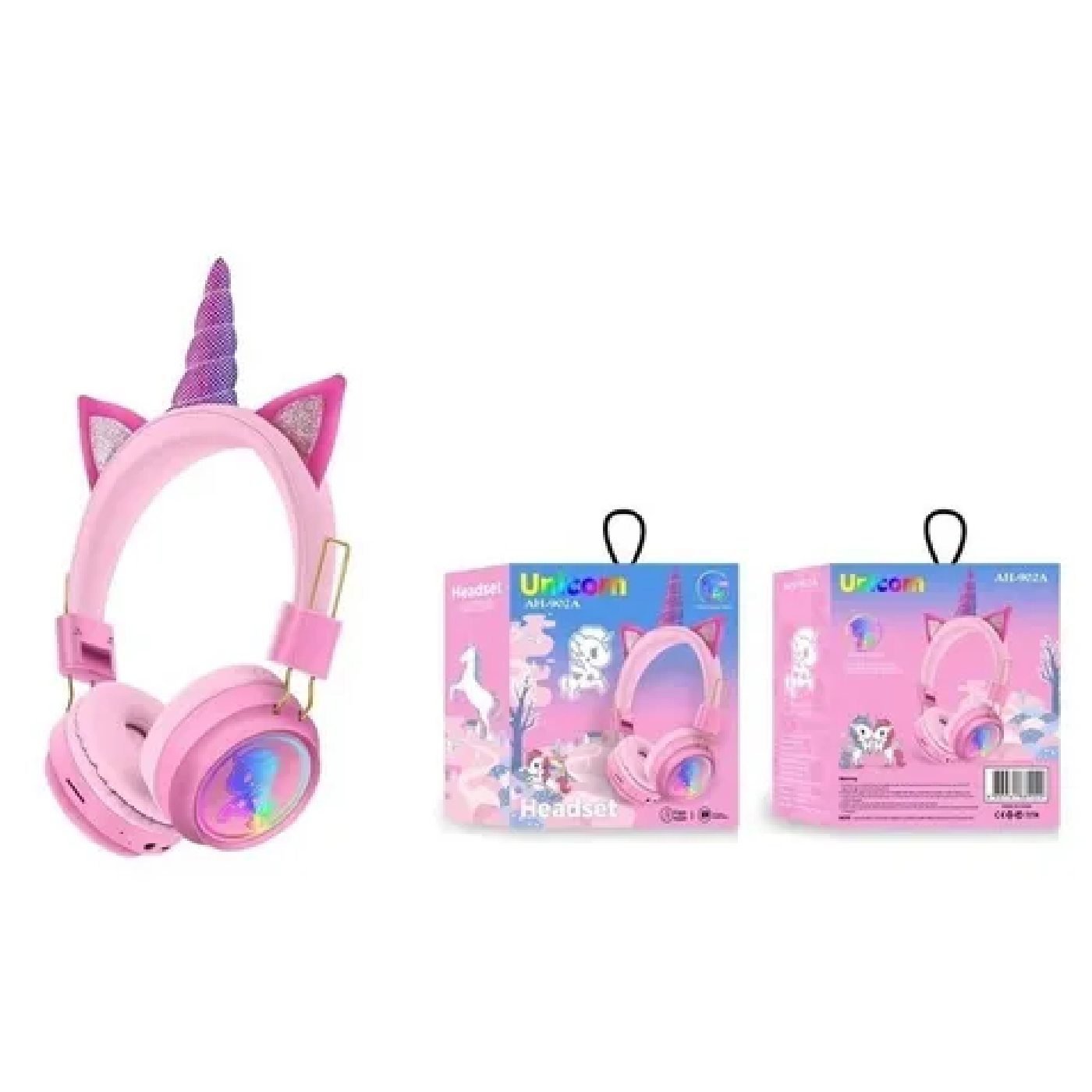 Audífonos Diseño Unicornio Inalámbricos Bluetooth Led-2