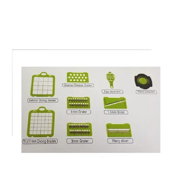 Mandolina Cortador Picador Rallador Verduras Con Escurridor 14 piezas-2