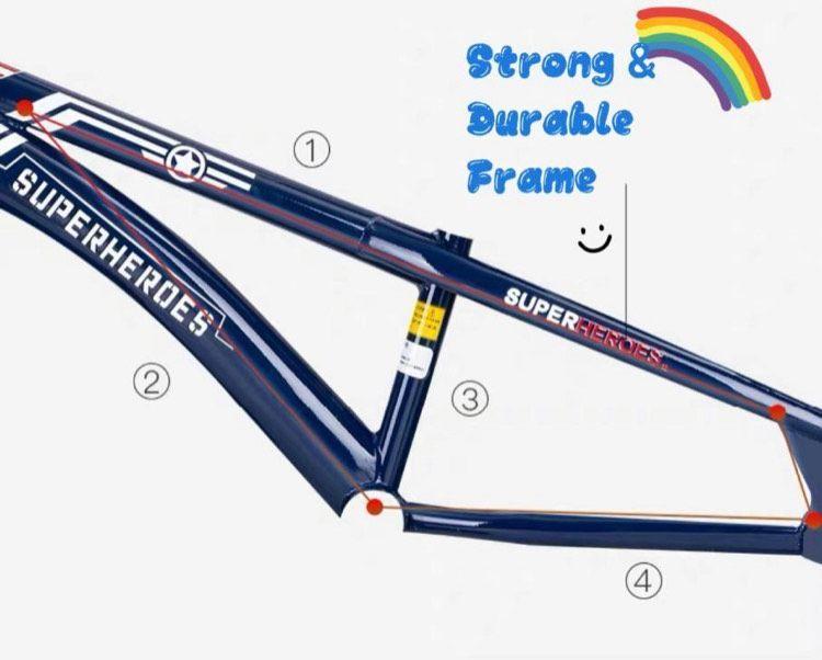 Bicicleta para niños  azul aro 12 Super héroe-6