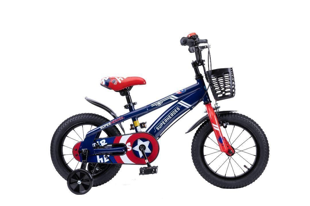 Bicicleta para niños  azul aro 12 Super héroe-0