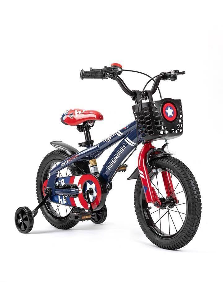 Bicicleta para niños  azul aro 12 Super héroe-5