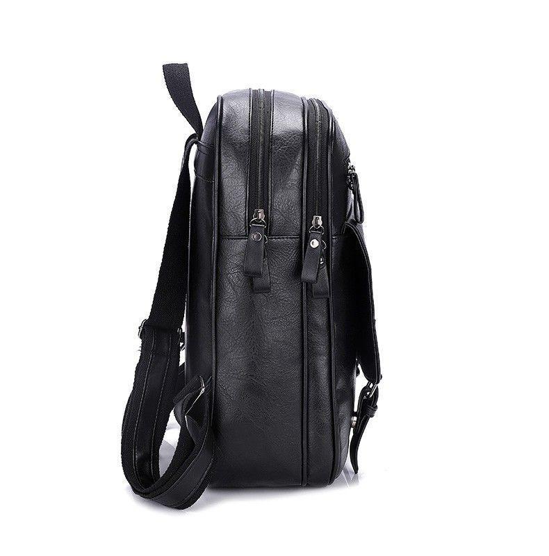 Mochila Notebook Multifunción Vintage Negocio Oficina Viaje Negra-2