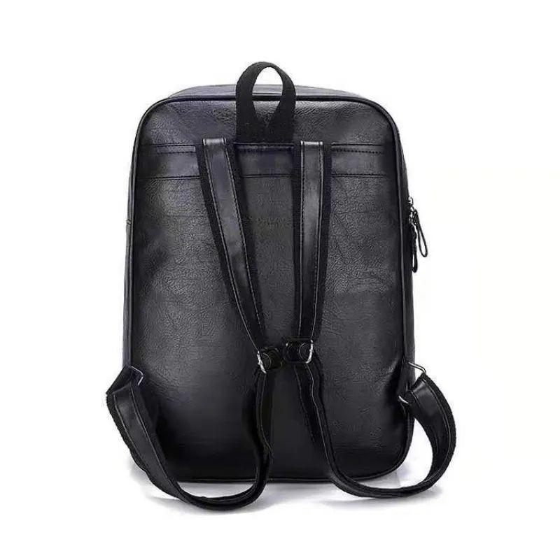 Mochila Notebook Multifunción Vintage Negocio Oficina Viaje Negra-3