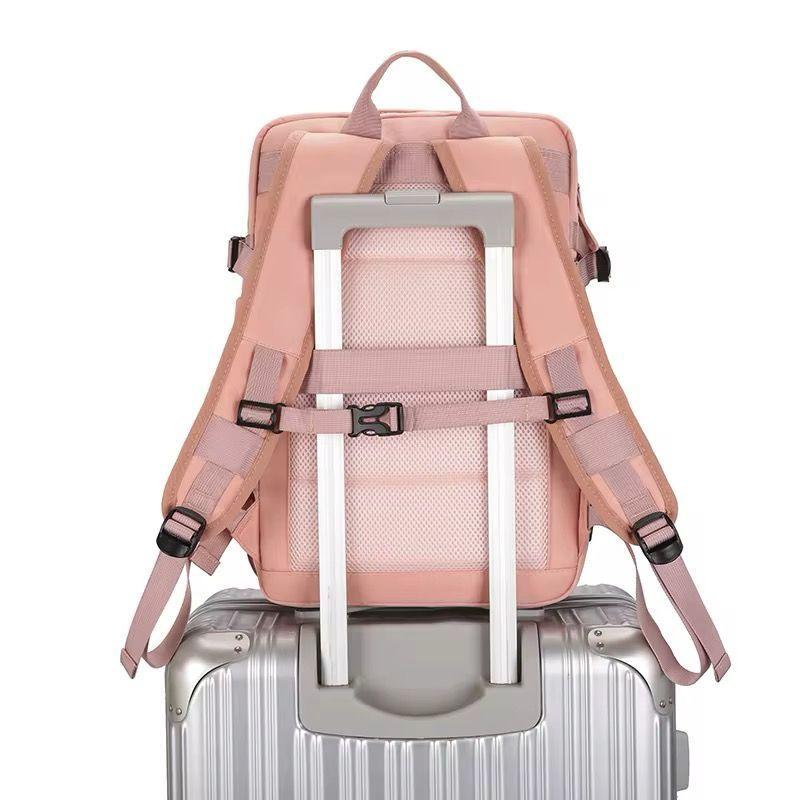 Mochila Viral de Viaje Notebook Multifunción Negocio Oficina Lila-2