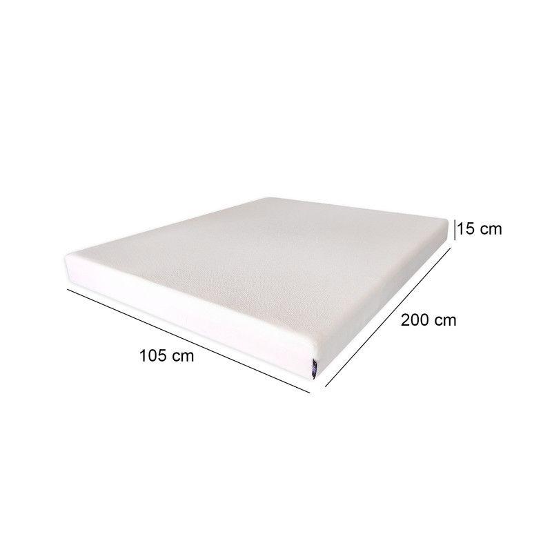 Colchón Comprimido Espuma Memory Foam 1,5 Plazas 105x200x15 cm-3