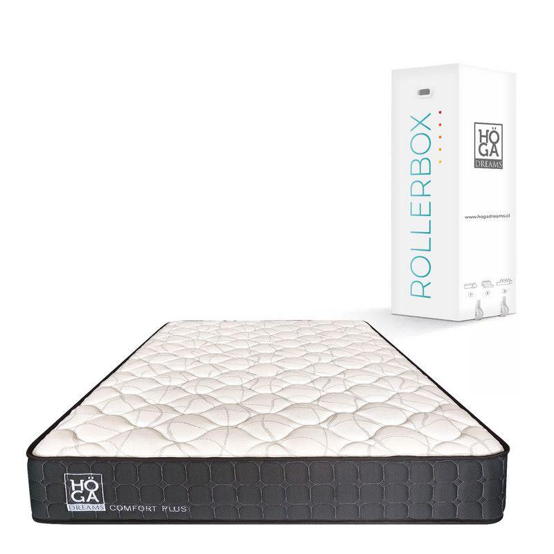 Colchón Comprimido Comfort Plus Resorte Pocket 1,5 Plazas 105x190x16 cm-0