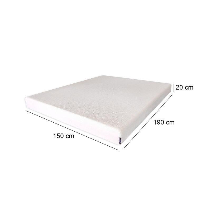 Colchón Comprimido Espuma Memory Foam 2 Plazas 150x190x20 cm-3