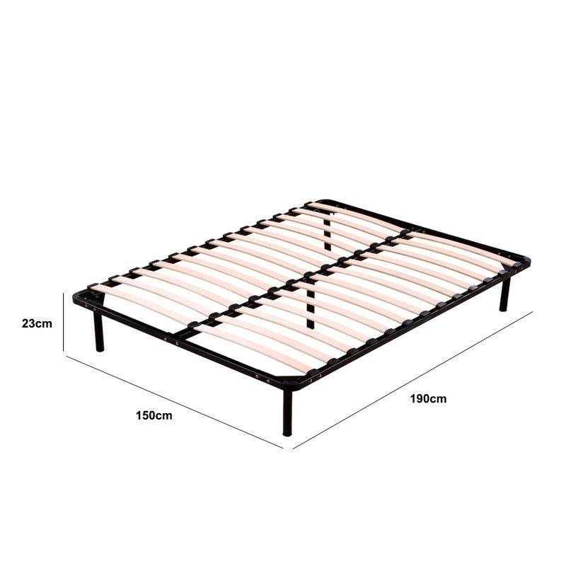 Base de Cama Metálica 2 Plazas Bekvan 150X190X32-2