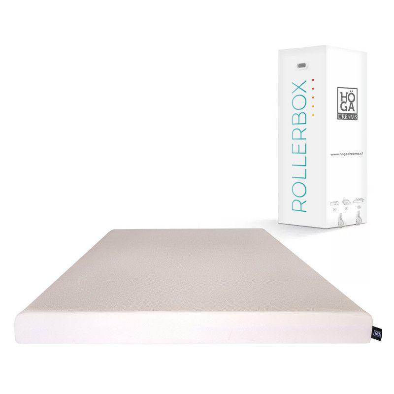 Colchón Comprimido Espuma Memory Foam 1 Plaza 90x190x15 cm-0