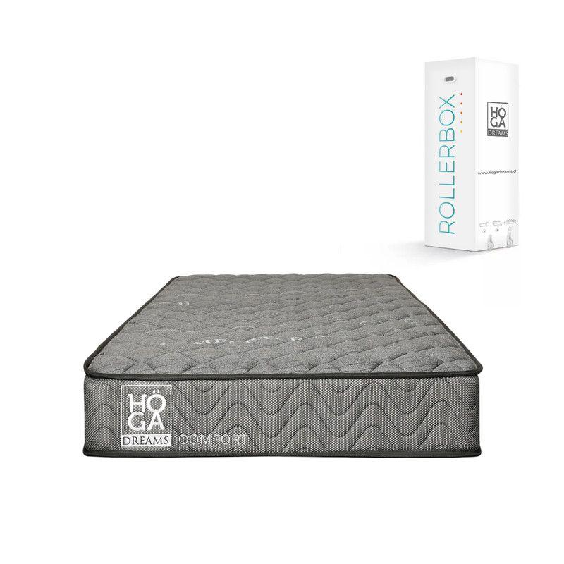 Colchón Roller Pro Resorte Bonnell 1 Plaza 90x190x21 Cms-0