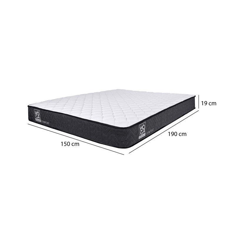 Colchón Roller Resorte Bonnell 2 Plazas 150x190x19 Cm-3