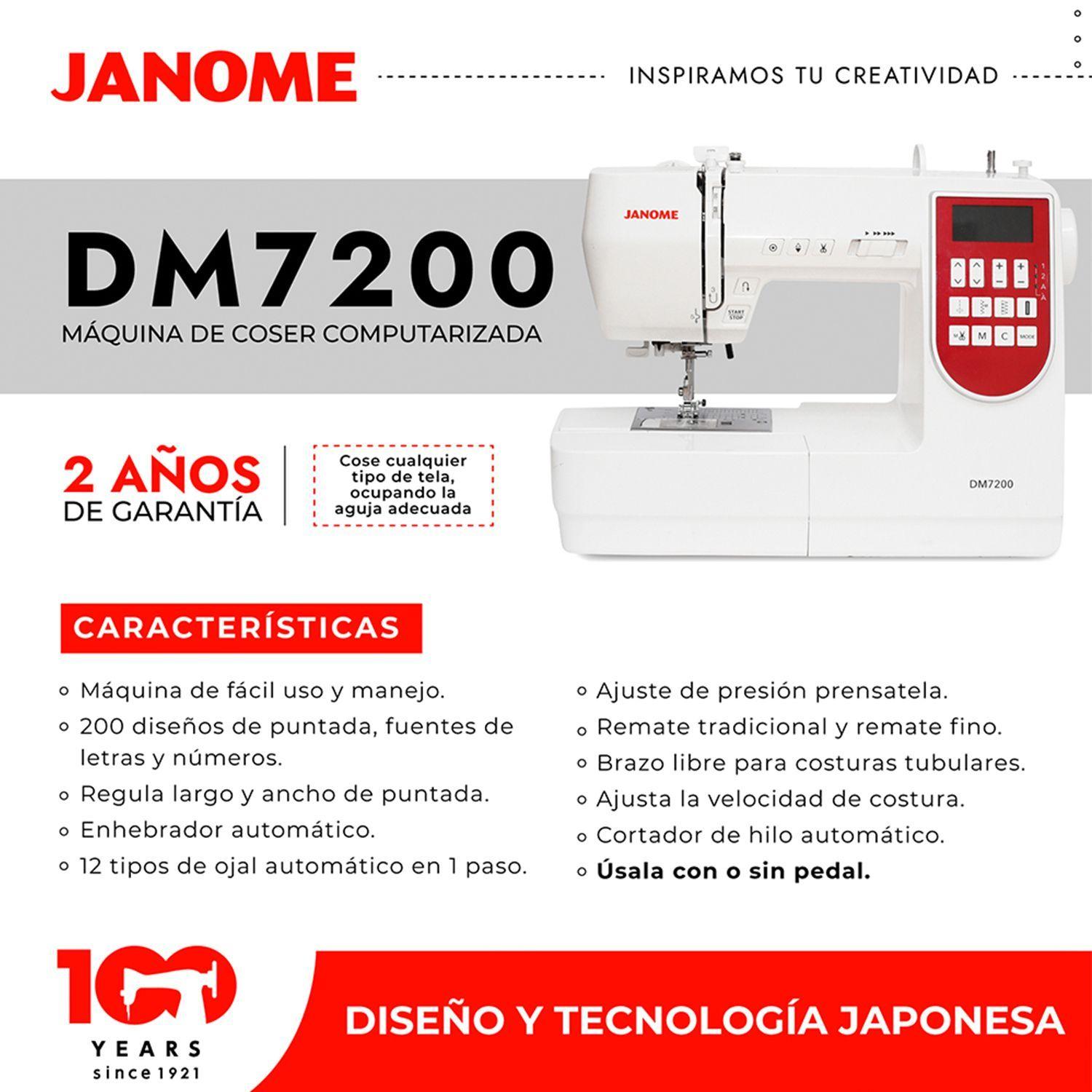 Pack Máq. de coser DM7200 + Overlock 8002D-3
