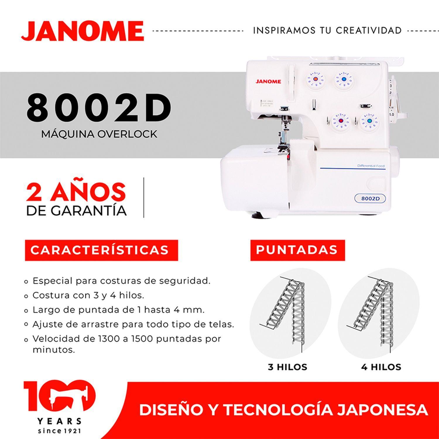 Pack Máq. de coser 1050DC + Máq. Overlock 8002D-4