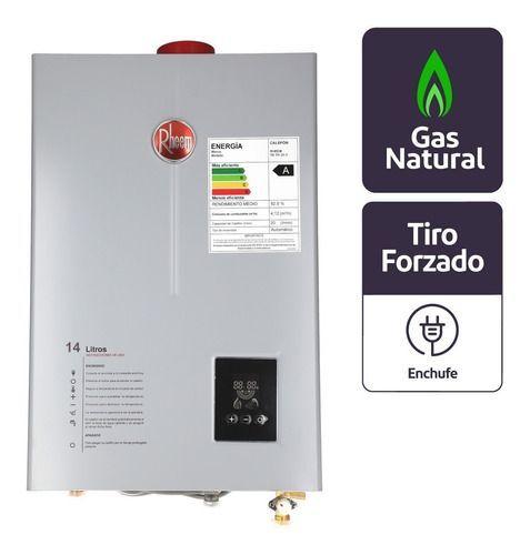 Calefont 14 Litros Gas Natural Tiro Forzado Ionizado Rheem -4