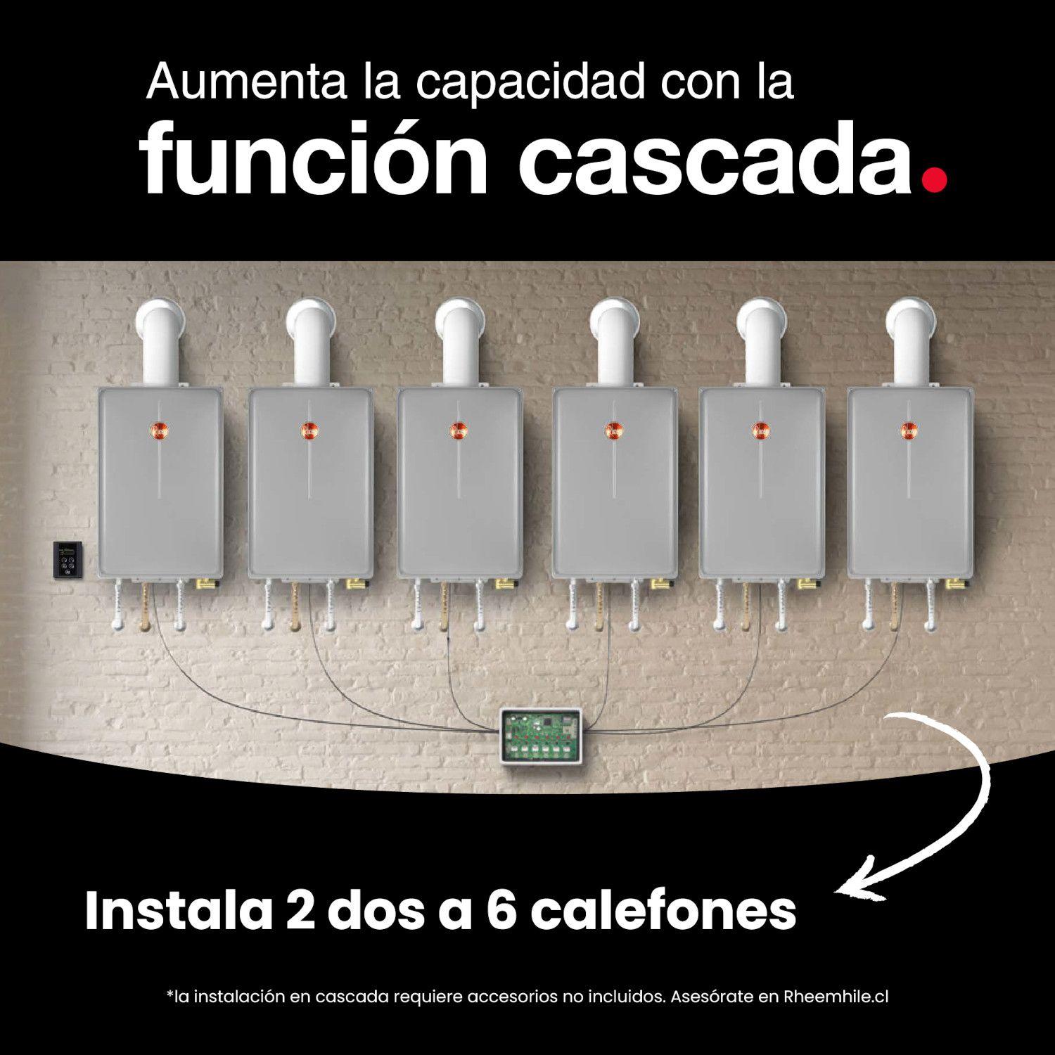 Calefont 28 litros Gas licuado Tiro forzado Rheem-5