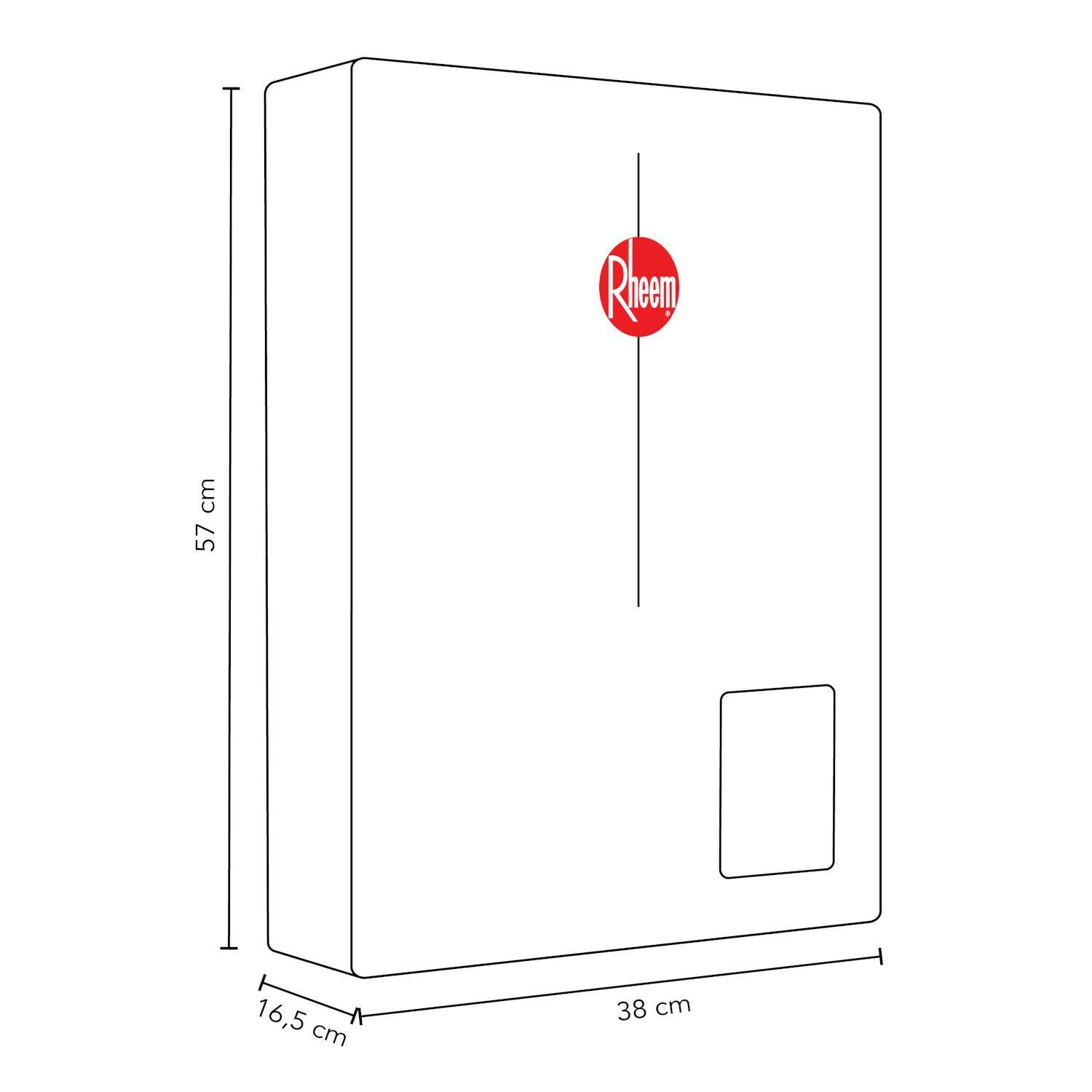 Calefont 18 L Gas Natural T Forzado + Control Digital Rheem-8