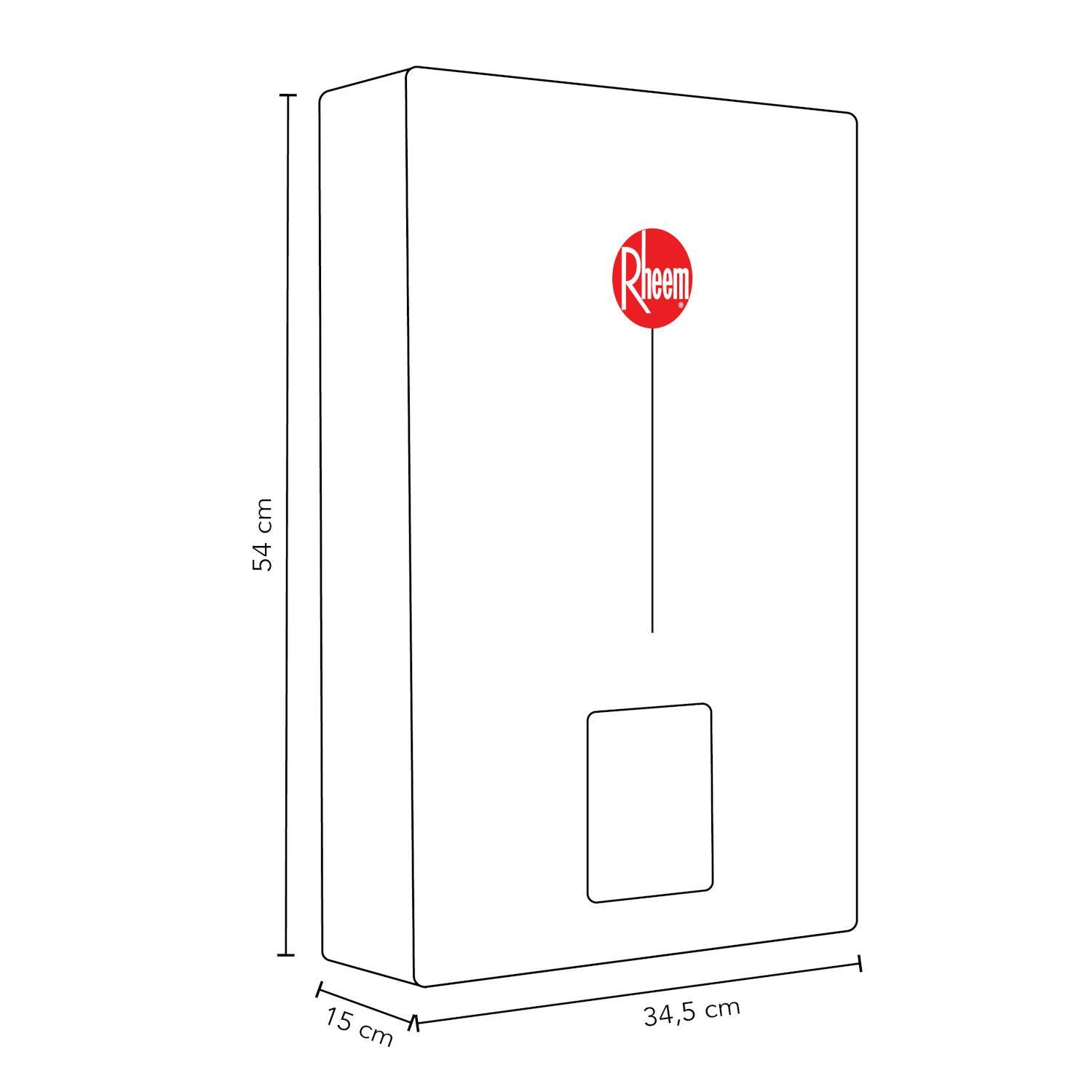 Calefont Tiro Forzado Gas Licuado Digital Rheem 12 Litros-2