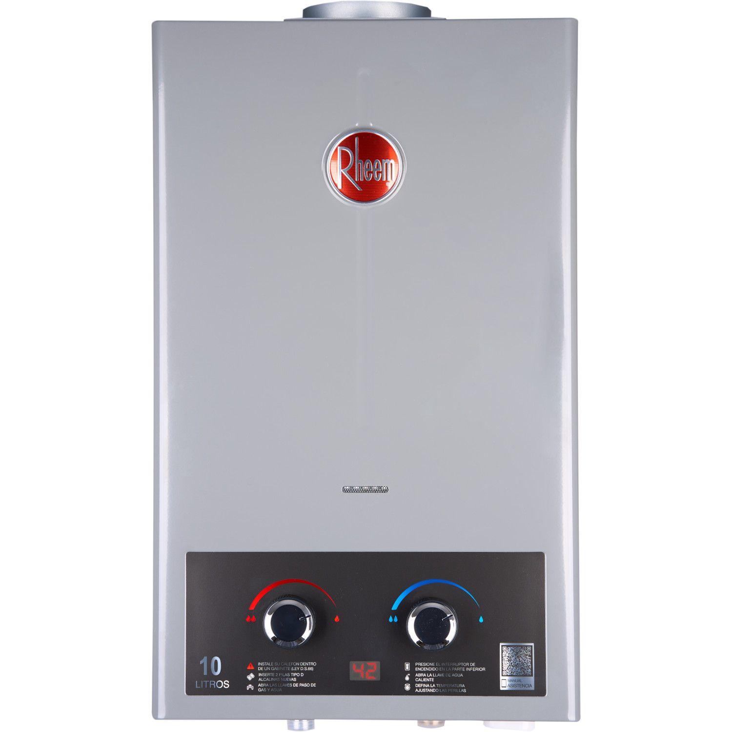Calefont Digital 10 Litros Gas Licuado Tiro Natural Rheem-4