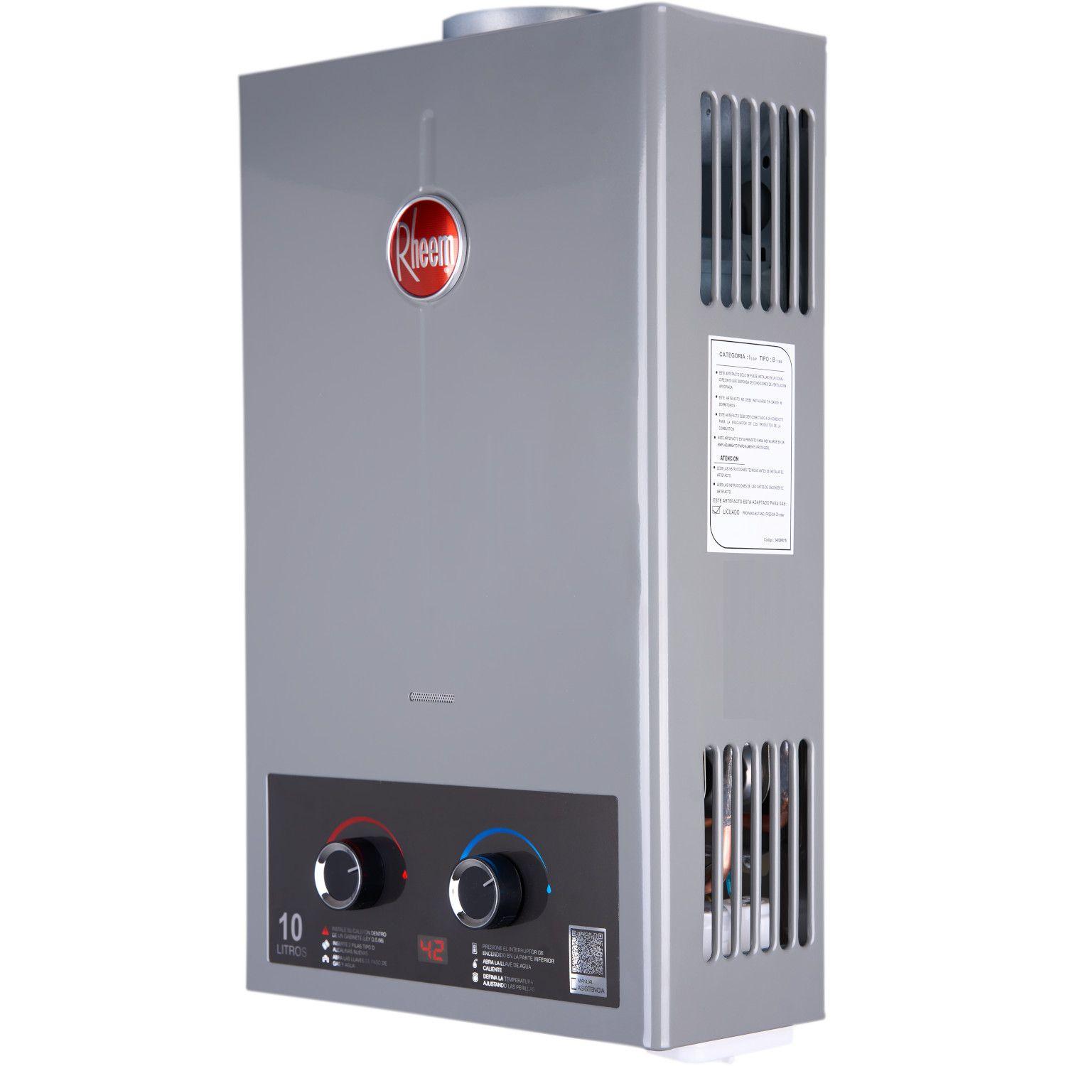 Calefont Digital 10 Litros Gas Licuado Tiro Natural Rheem-5