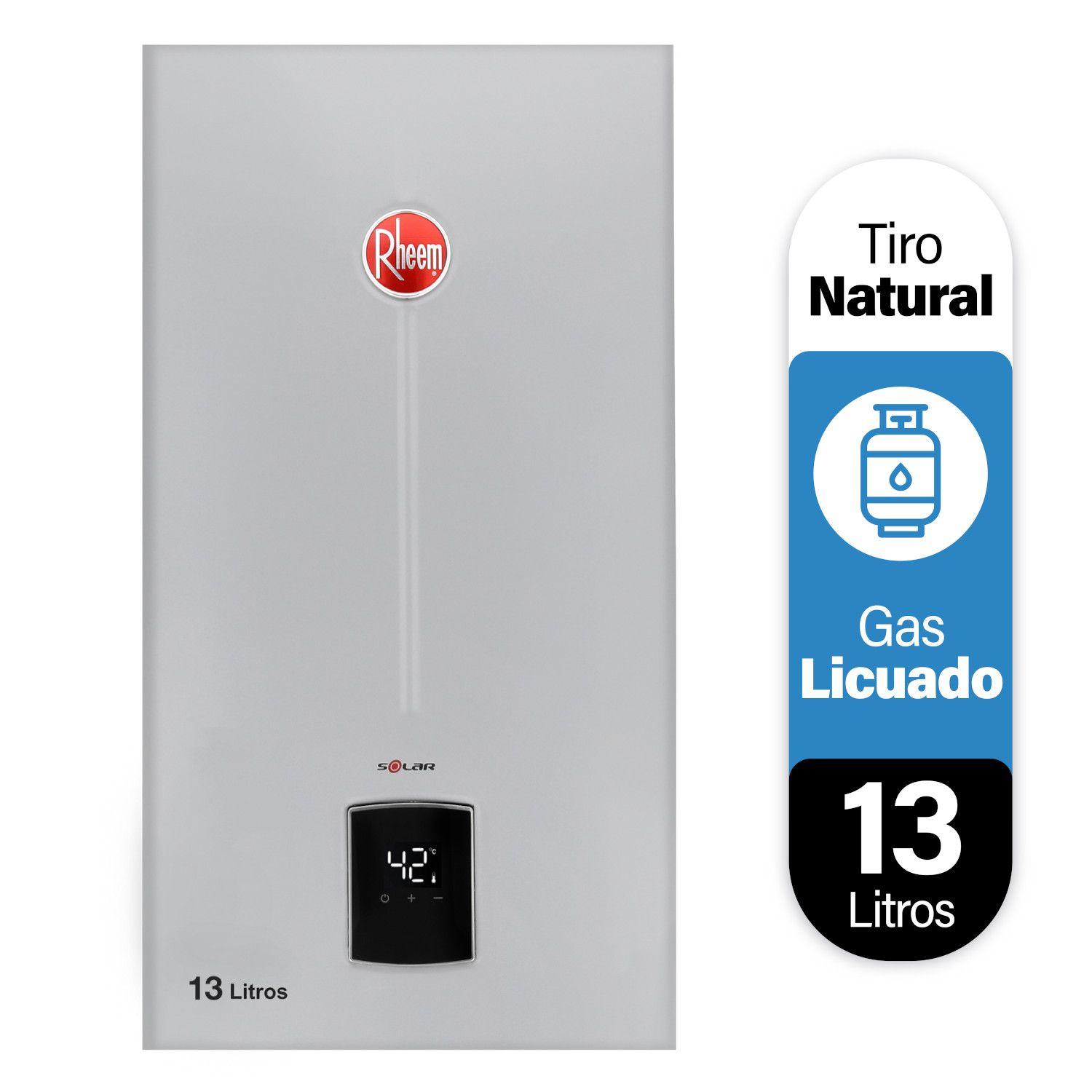 Calefont 13 litros Gas licuado Tiro Natural Rheem-1