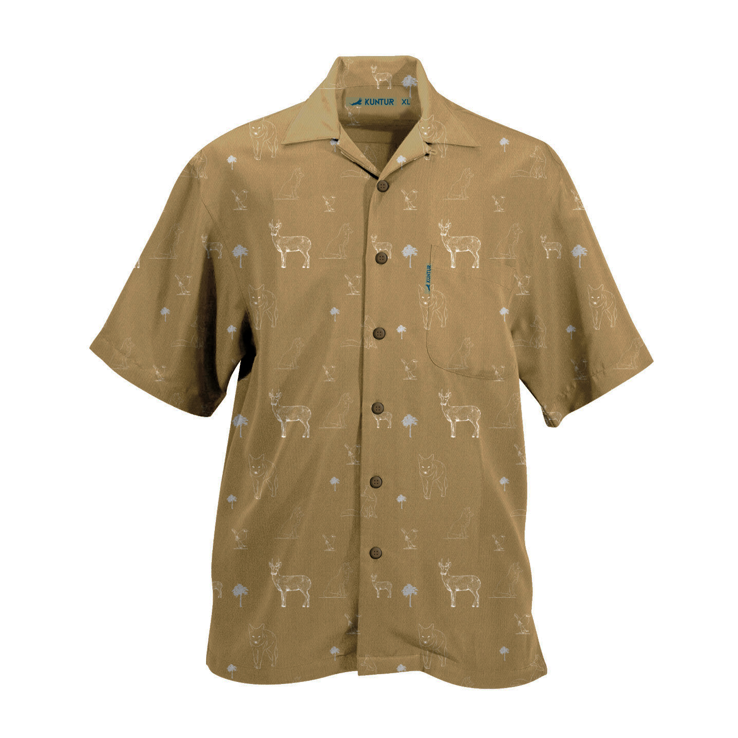 Camisa Guayabera Huilo Huilo Mostaza-0