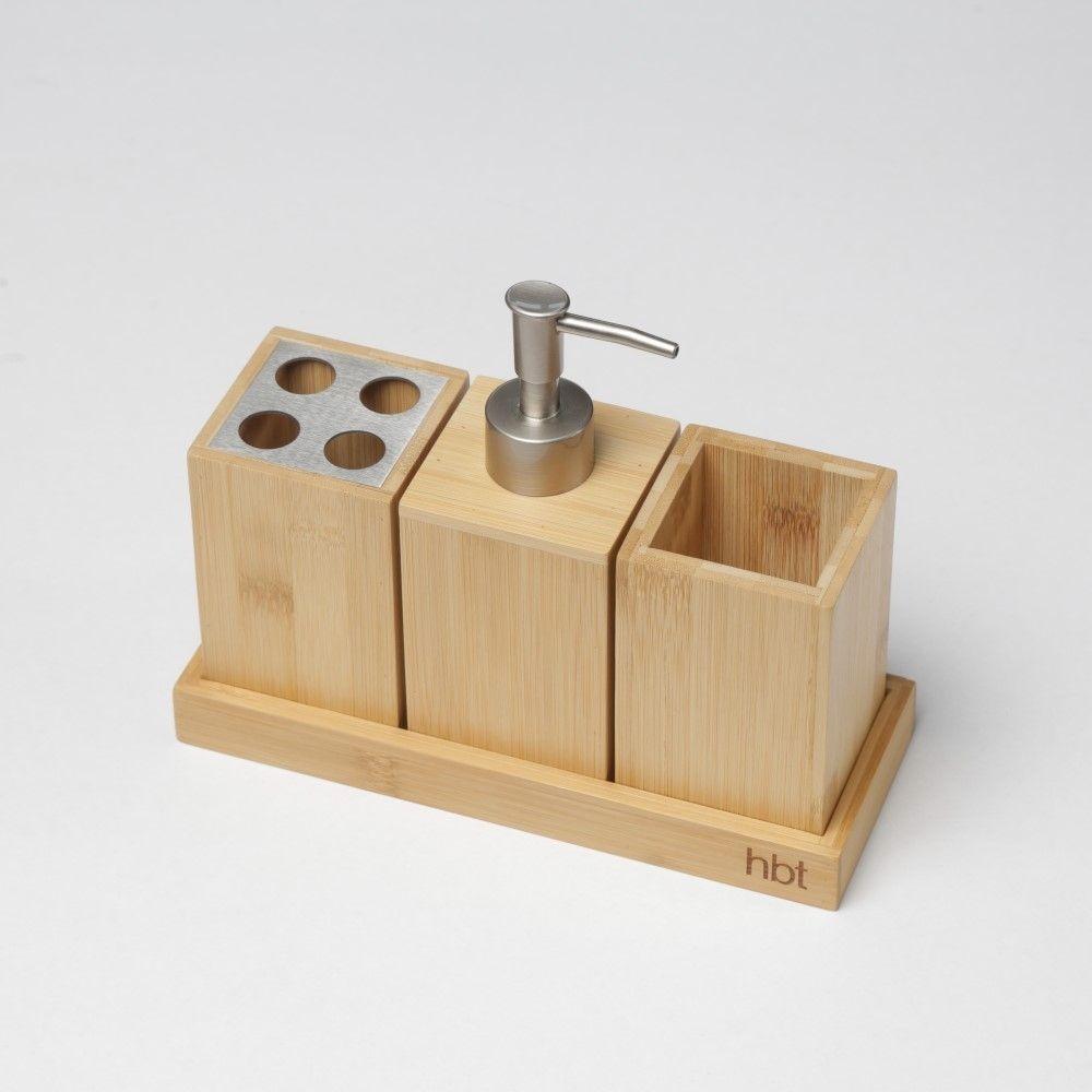 Organizador Baño Bambú Natural hbt-1