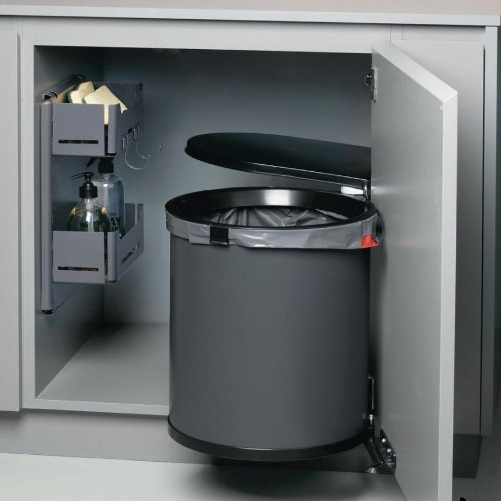 Basurero Mullboy 30 lts para Puerta 45 cm AGOFORM Antracita-2
