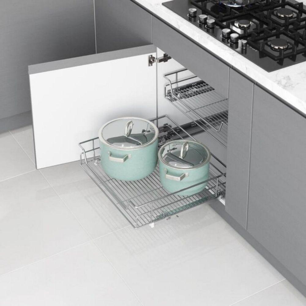 Cesta Extensible Con Guia Tandem Blum STARAX 45 cm Antracita-1