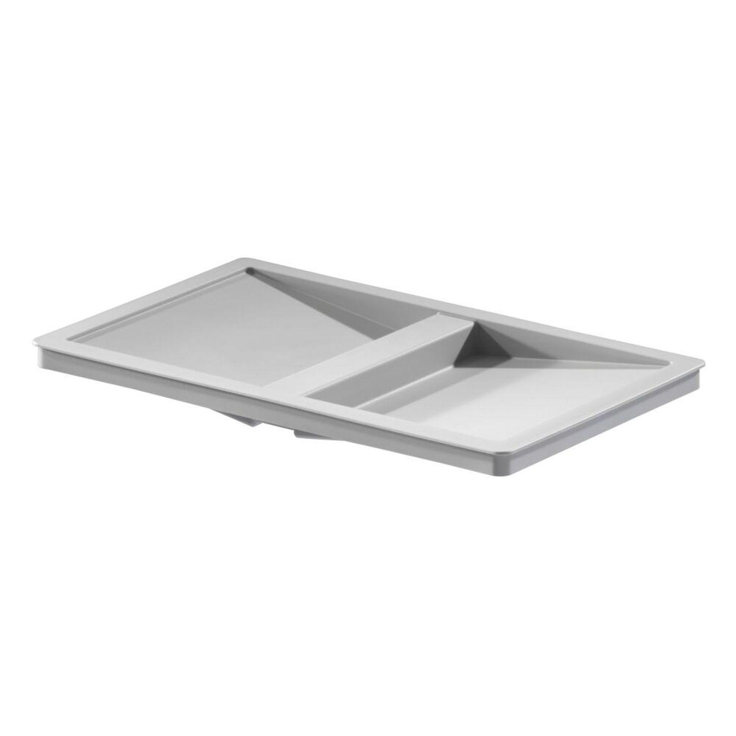 Balde con Tapa 14 Lt HAILO Gris-1