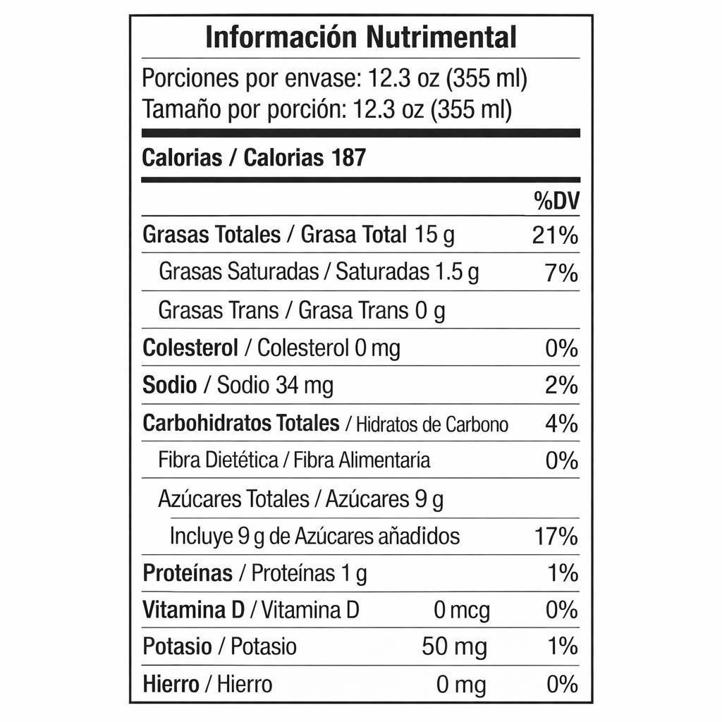 Te con Leche al Estilo Tailandes Marca Rico 350 g * 24 Latas-1