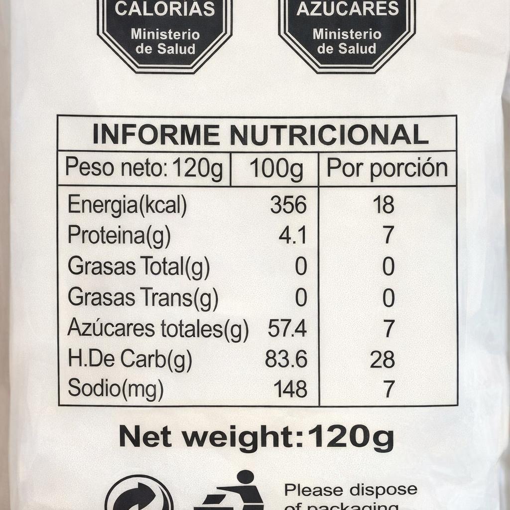 Gomitas Forma de Oruga Sabor Original Marca MeiLing 120gr*Caja-2