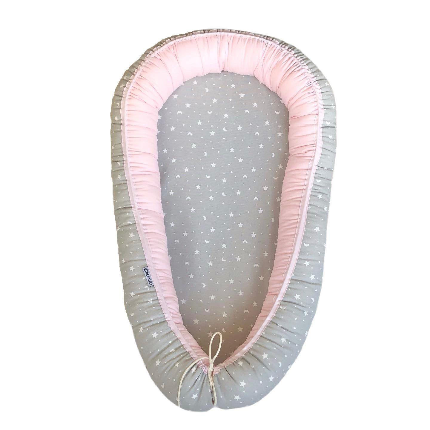 Nido colecho gris e interior rosado-0