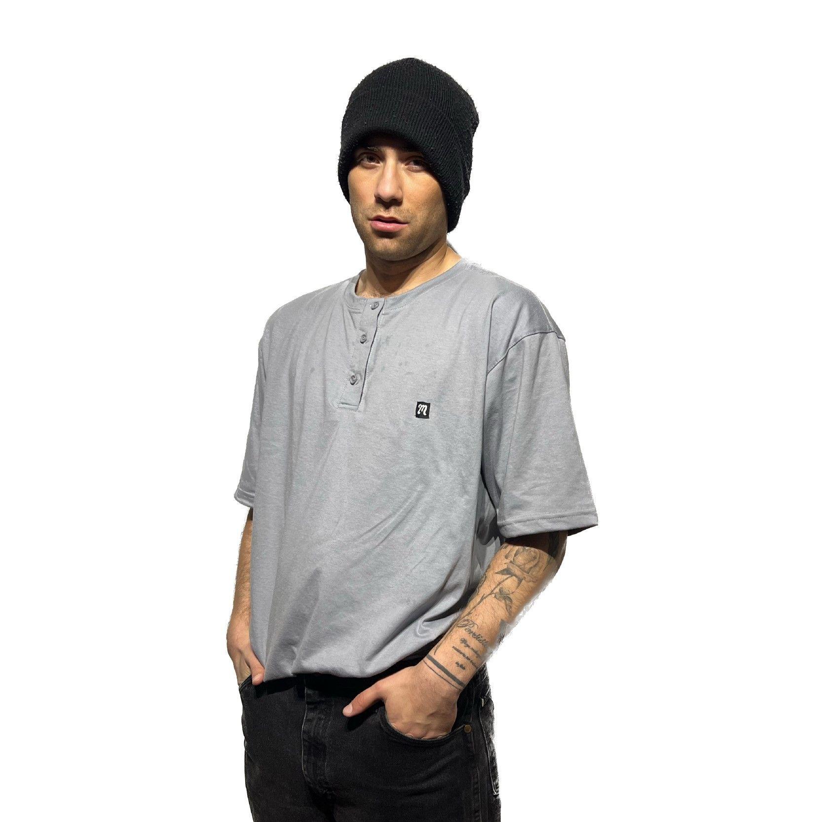Lomvok Polera Grey Botton-0