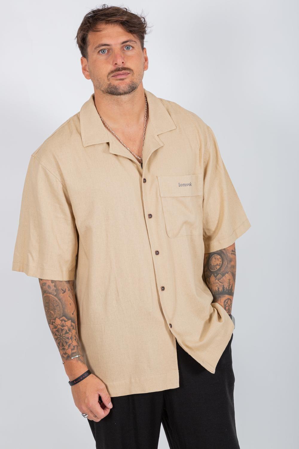 CAMISA SAND LINNEN-0