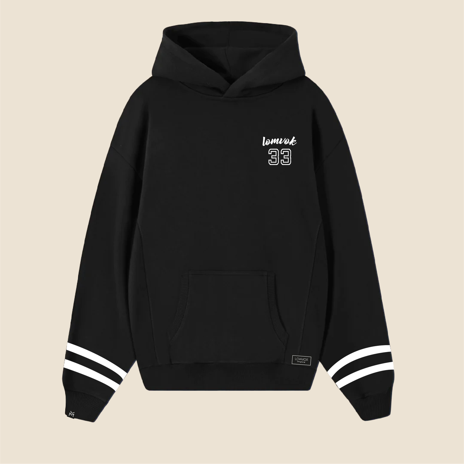 HOODIE 33 BLACK-0