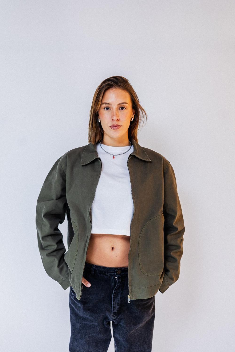 JACKET GREEN CANVAS-2
