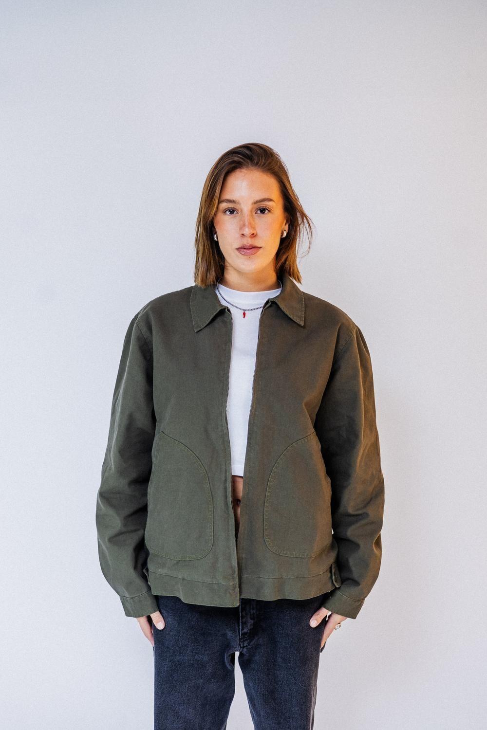 JACKET GREEN CANVAS-3