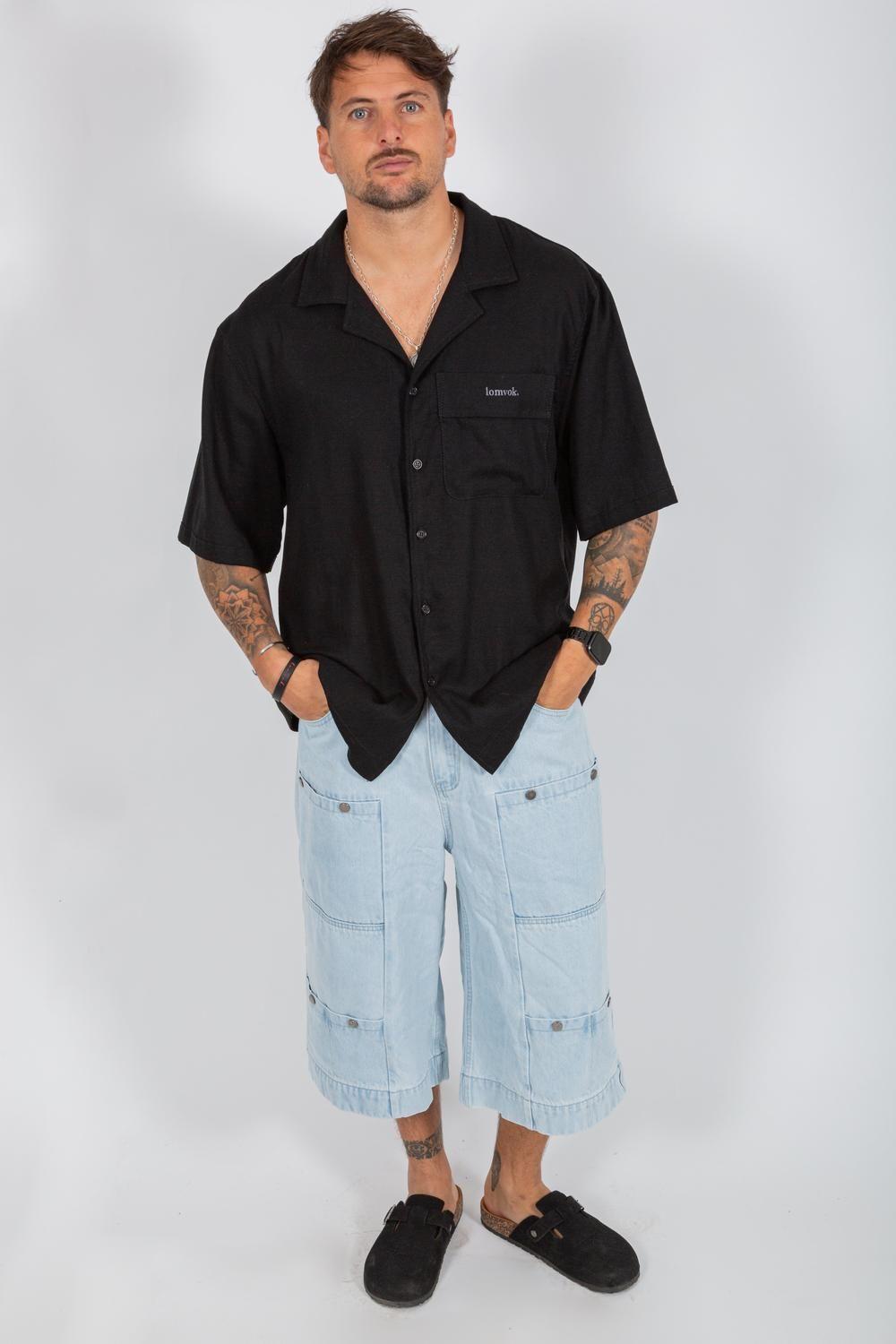 CAMISA BLACK LINNEN-3