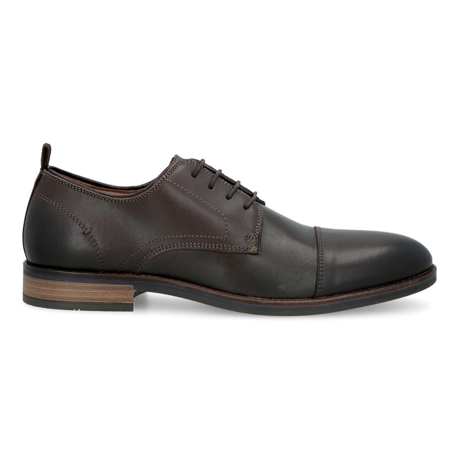 Zapatos Hombre Cuero Tanes-0-06 Café-1