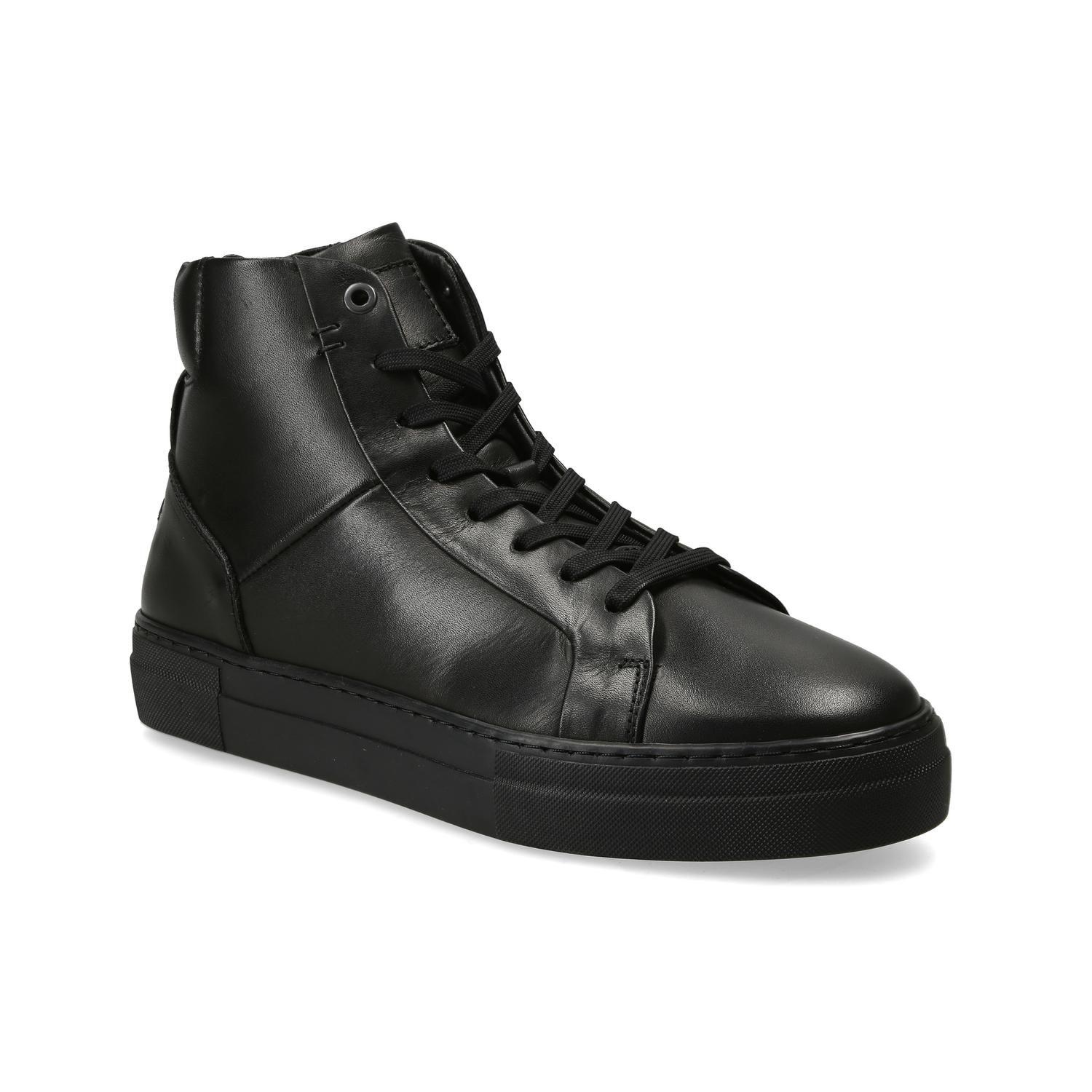 BULLBOXER ZAPATILLAS HOMBRE CAÑA ALTA CUERO GLASGOW-6-45 NEGRO-0