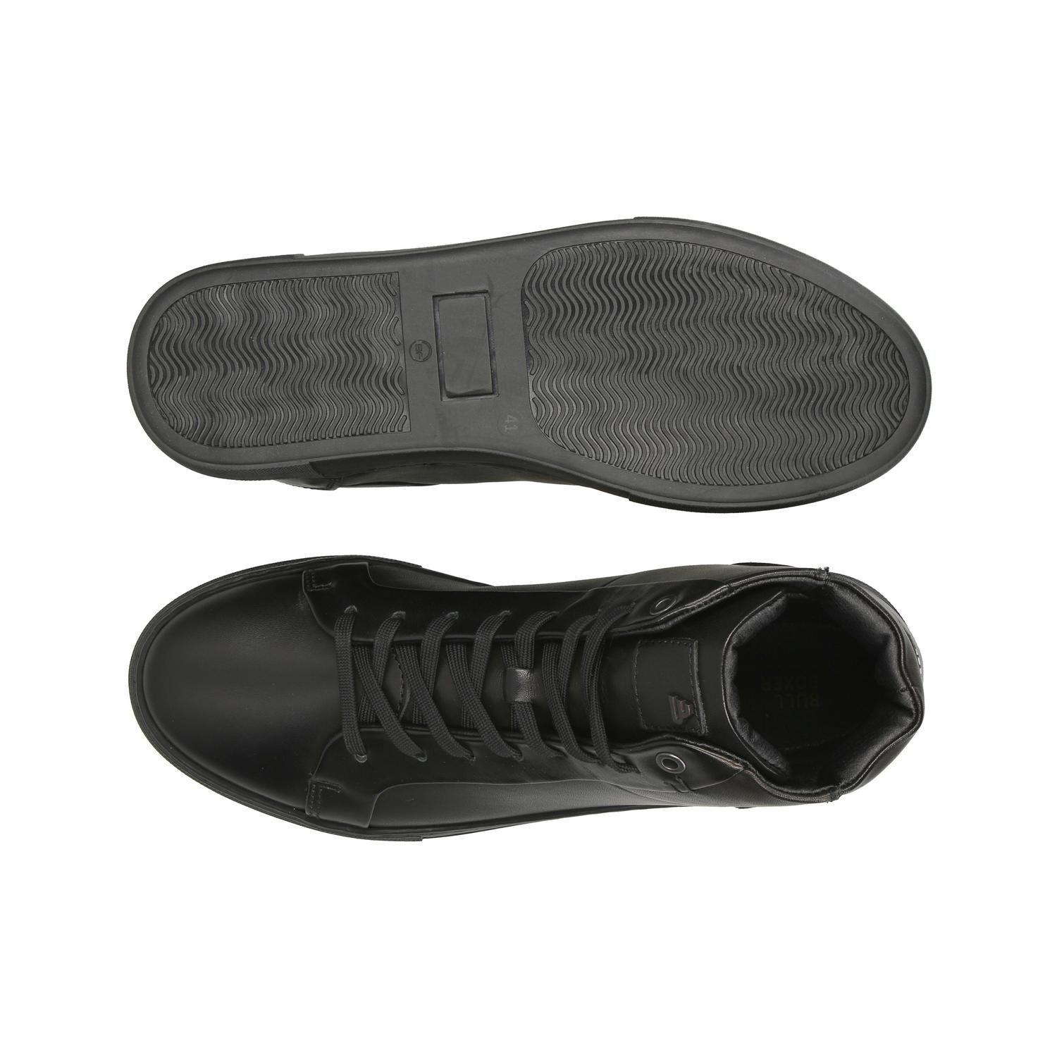 BULLBOXER ZAPATILLAS HOMBRE CAÑA ALTA CUERO GLASGOW-6-45 NEGRO-2